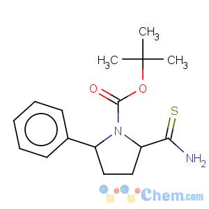CAS No:885277-73-6 1-Pyrrolidinecarboxylicacid, 2-(aminothioxomethyl)-5-phenyl-, 1,1-dimethylethyl ester