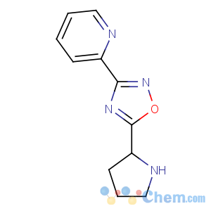 CAS No:885277-84-9 3-pyridin-2-yl-5-pyrrolidin-2-yl-1,2,4-oxadiazole