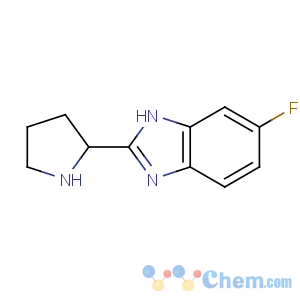 CAS No:885277-90-7 6-fluoro-2-pyrrolidin-2-yl-1H-benzimidazole