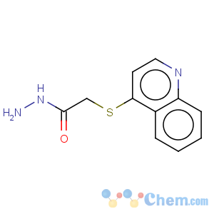 CAS No:885278-19-3 Acetic acid,2-(4-quinolinylthio)-, hydrazide
