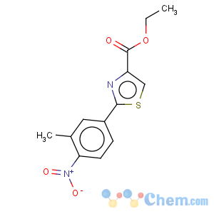 CAS No:885278-57-9 4-Thiazolecarboxylicacid, 2-(3-methyl-4-nitrophenyl)-, ethyl ester