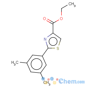 CAS No:885278-63-7 4-Thiazolecarboxylicacid, 2-(3,5-dimethylphenyl)-, ethyl ester