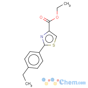 CAS No:885278-69-3 4-Thiazolecarboxylicacid, 2-(4-ethylphenyl)-, ethyl ester