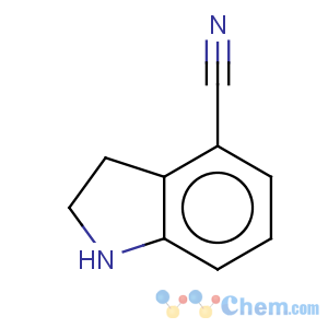 CAS No:885278-80-8 1H-Indole-4-carbonitrile,2,3-dihydro-