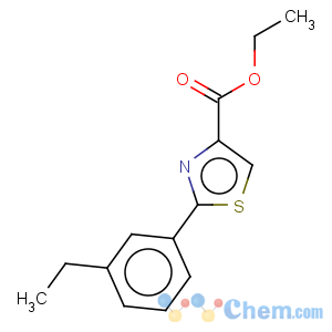 CAS No:885278-81-9 4-Thiazolecarboxylicacid, 2-(3-ethylphenyl)-, ethyl ester