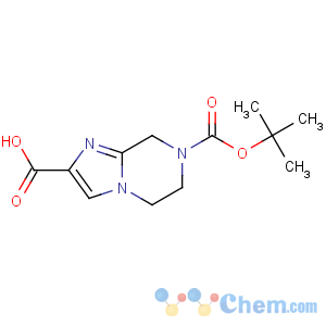 CAS No:885281-30-1 7-[(2-methylpropan-2-yl)oxycarbonyl]-6,8-dihydro-5H-imidazo[1,<br />2-a]pyrazine-2-carboxylic acid