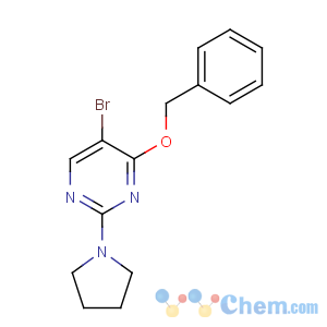 CAS No:885952-21-6 5-bromo-4-phenylmethoxy-2-pyrrolidin-1-ylpyrimidine