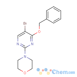 CAS No:885952-23-8 4-(5-bromo-4-phenylmethoxypyrimidin-2-yl)morpholine