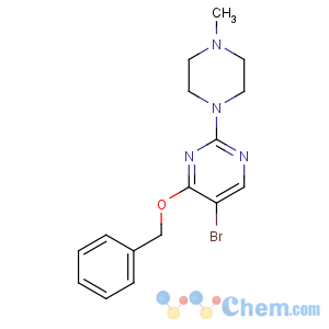 CAS No:885952-24-9 5-bromo-2-(4-methylpiperazin-1-yl)-4-phenylmethoxypyrimidine