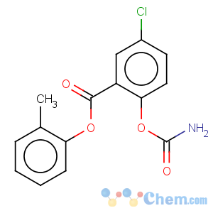 CAS No:88599-48-8 Benzoic acid,2-[(aminocarbonyl)oxy]-5-chloro-, 2-methylphenyl ester