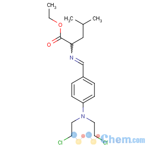CAS No:88617-48-5 Leucine,N-[p-[bis(2-chloroethyl)amino]benzylidene]-, ethyl ester (7CI)