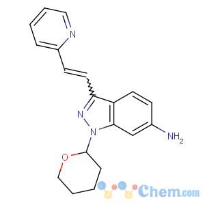 CAS No:886230-76-8 1-(oxan-2-yl)-3-(2-pyridin-2-ylethenyl)indazol-6-amine