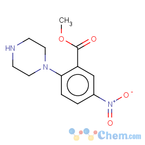 CAS No:886360-73-2 Benzoic acid,5-nitro-2-(1-piperazinyl)-, methyl ester