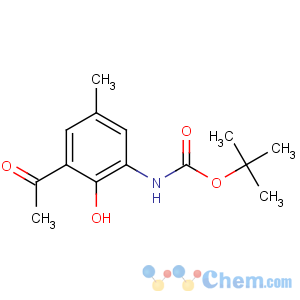 CAS No:886362-10-3 tert-butyl N-(3-acetyl-2-hydroxy-5-methylphenyl)carbamate