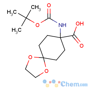 CAS No:886362-27-2 8-[(2-methylpropan-2-yl)oxycarbonylamino]-1,<br />4-dioxaspiro[4.5]decane-8-carboxylic acid