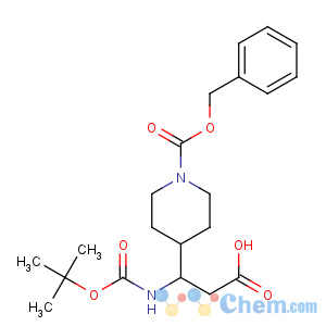 CAS No:886362-33-0 3-[(2-methylpropan-2-yl)oxycarbonylamino]-3-(1-<br />phenylmethoxycarbonylpiperidin-4-yl)propanoic acid