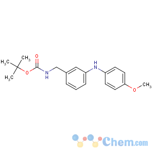CAS No:886362-41-0 tert-butyl N-[[3-(4-methoxyanilino)phenyl]methyl]carbamate