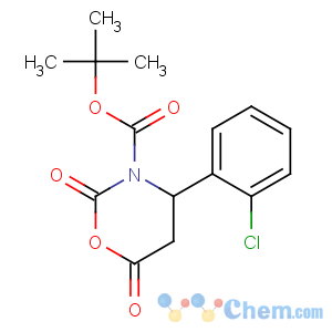 CAS No:886362-57-8 tert-butyl 4-(2-chlorophenyl)-2,6-dioxo-1,3-oxazinane-3-carboxylate