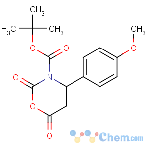 CAS No:886362-61-4 tert-butyl 4-(4-methoxyphenyl)-2,6-dioxo-1,3-oxazinane-3-carboxylate