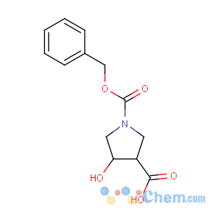 CAS No:886362-64-7 4-hydroxy-1-phenylmethoxycarbonylpyrrolidine-3-carboxylic acid