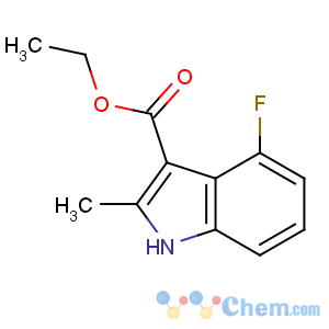 CAS No:886362-68-1 ethyl 4-fluoro-2-methyl-1H-indole-3-carboxylate