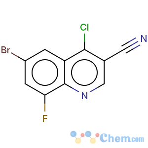 CAS No:886362-71-6 3-Quinolinecarbonitrile,6-bromo-4-chloro-8-fluoro-