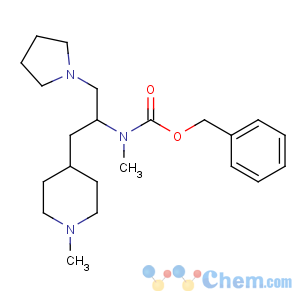 CAS No:886363-02-6 benzyl<br />N-methyl-N-[1-(1-methylpiperidin-4-yl)-3-pyrrolidin-1-ylpropan-2-yl]<br />carbamate