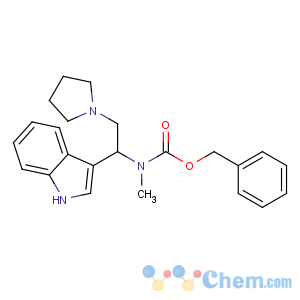 CAS No:886363-10-6 benzyl N-[1-(1H-indol-3-yl)-2-pyrrolidin-1-ylethyl]-N-methylcarbamate