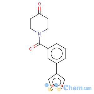 CAS No:886363-42-4 4-Piperidinone,1-[3-(3-thienyl)benzoyl]-