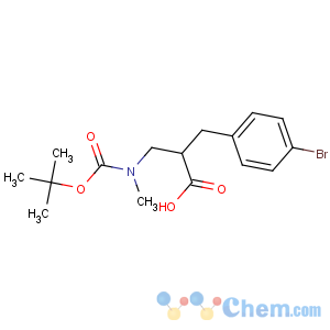 CAS No:886364-70-1 2-[(4-bromophenyl)methyl]-3-[methyl-[(2-methylpropan-2-yl)oxycarbonyl]<br />amino]propanoic acid