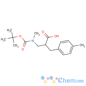 CAS No:886364-72-3 2-[[methyl-[(2-methylpropan-2-yl)oxycarbonyl]amino]methyl]-3-(4-<br />methylphenyl)propanoic acid