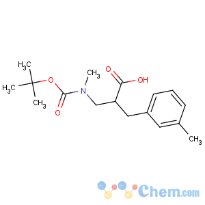 CAS No:886364-81-4 2-[[methyl-[(2-methylpropan-2-yl)oxycarbonyl]amino]methyl]-3-(3-<br />methylphenyl)propanoic acid