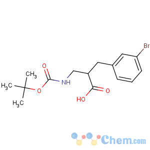 CAS No:886364-87-0 2-[(3-bromophenyl)methyl]-3-[(2-methylpropan-2-yl)oxycarbonylamino]<br />propanoic acid