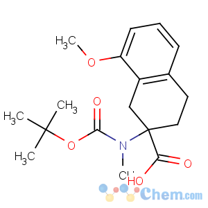CAS No:886364-93-8 8-methoxy-2-[methyl-[(2-methylpropan-2-yl)oxycarbonyl]amino]-3,<br />4-dihydro-1H-naphthalene-2-carboxylic acid