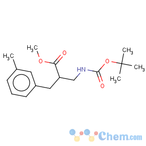 CAS No:886366-61-6 Benzenepropanoic acid, a-[[[(1,1-dimethylethoxy)carbonyl]amino]methyl]-3-methyl-,methyl ester