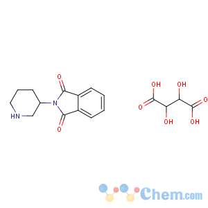 CAS No:886588-62-1 (2S,3S)-2,3-dihydroxybutanedioic<br />acid;2-[(3R)-piperidin-3-yl]isoindole-1,3-dione