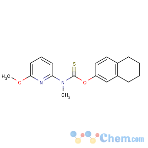 CAS No:88678-31-3 O-(5,6,7,8-tetrahydronaphthalen-2-yl)<br />N-(6-methoxypyridin-2-yl)-N-methylcarbamothioate