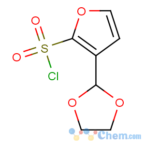 CAS No:886851-63-4 3-(1,3-dioxolan-2-yl)furan-2-sulfonyl chloride