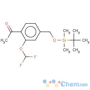 CAS No:886858-80-6 Ethanone,1-[2-(difluoromethoxy)-4-[[[(1,1-dimethylethyl)dimethylsilyl]oxy]methyl]phenyl]-
