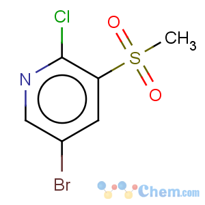 CAS No:887308-14-7 5-Bromo-2-chloro-3-methylsulfonylpyridine