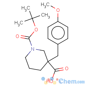 CAS No:887344-20-9 1,3-Piperidinedicarboxylicacid, 3-[(4-methoxyphenyl)methyl]-, 1-(1,1-dimethylethyl) ester