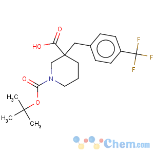 CAS No:887344-24-3 1,3-Piperidinedicarboxylicacid, 3-[[4-(trifluoromethyl)phenyl]methyl]-, 1-(1,1-dimethylethyl) ester