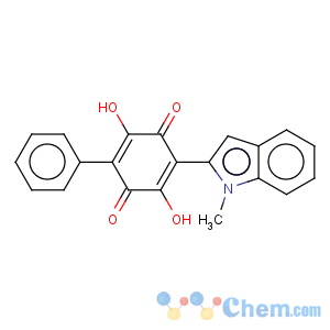 CAS No:887407-21-8 2,5-Cyclohexadiene-1,4-dione,2,5-dihydroxy-3-(1-methyl-1H-indol-2-yl)-6-phenyl-