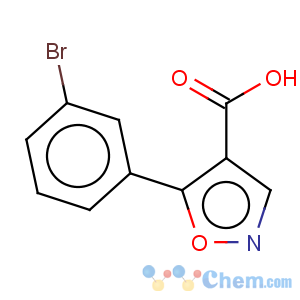 CAS No:887408-13-1 4-Isoxazolecarboxylicacid, 5-(3-bromophenyl)-