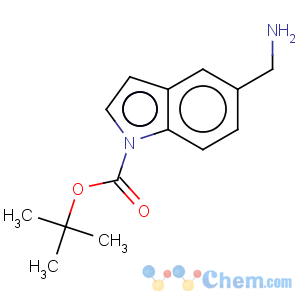 CAS No:887584-14-7 1H-Indole-1-carboxylicacid, 5-(aminomethyl)-, 1,1-dimethylethyl ester