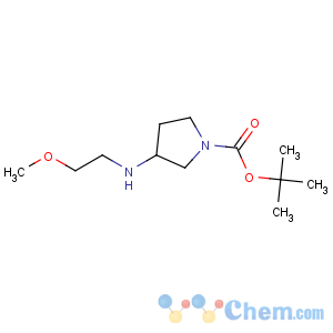 CAS No:887587-33-9 3-(2-methoxyethylamino)pyrrolidine-1-carboxylic acid tert-butyl ester