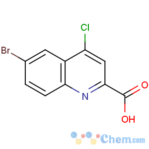 CAS No:887589-43-7 6-bromo-4-chloroquinoline-2-carboxylic acid