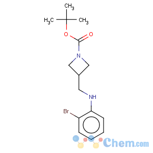 CAS No:887589-67-5 1-Azetidinecarboxylicacid, 3-[[(2-bromophenyl)amino]methyl]-, 1,1-dimethylethyl ester