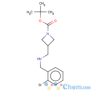 CAS No:887589-78-8 1-Azetidinecarboxylicacid, 3-[[[(2-bromophenyl)methyl]amino]methyl]-, 1,1-dimethylethyl ester