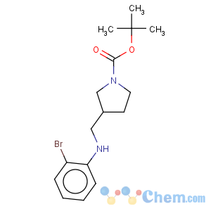 CAS No:887590-69-4 1-Pyrrolidinecarboxylicacid, 3-[[(2-bromophenyl)amino]methyl]-, 1,1-dimethylethyl ester